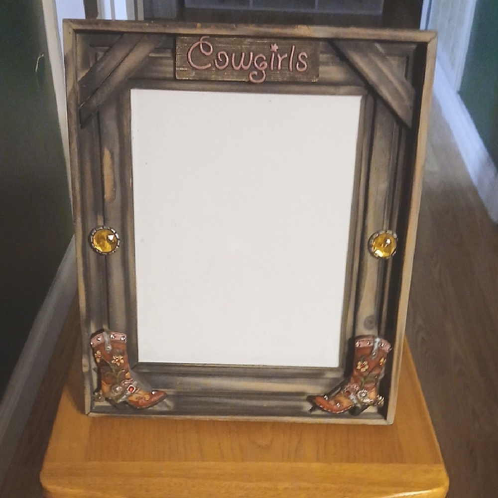 Cowgirls Rustic Picture Frame